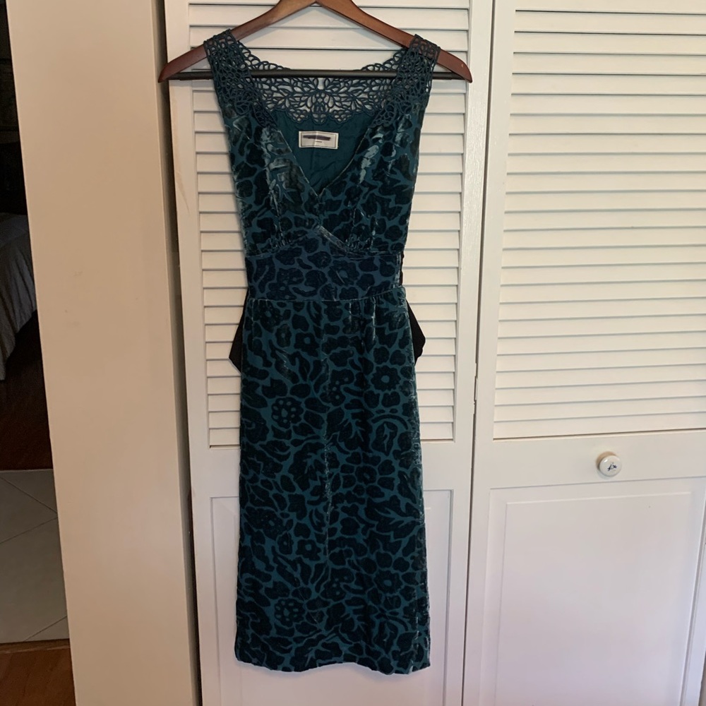 Moulinette Soeurs Teal Evening Dress